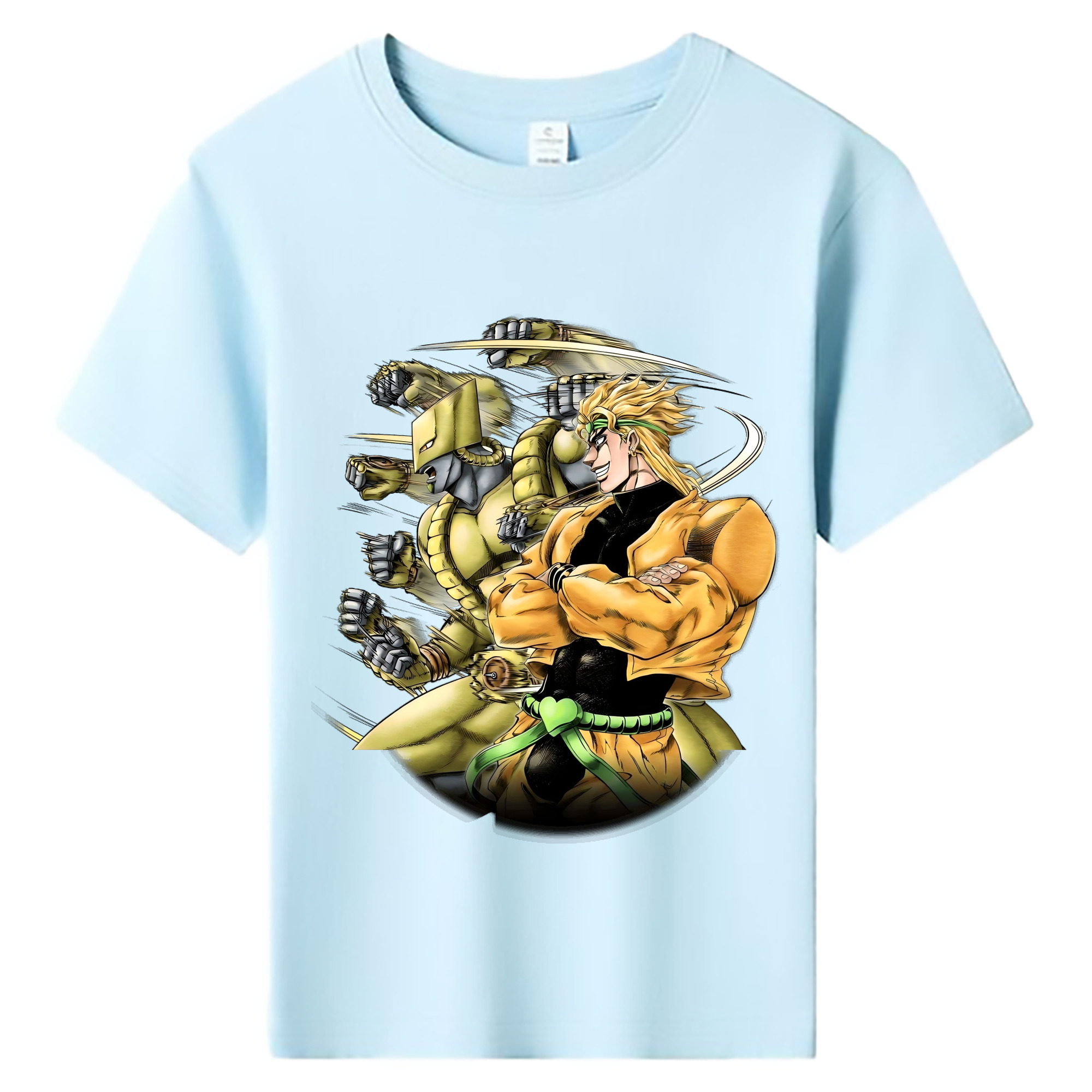 （画像用） ジョジョの奇妙な冒険 ディオ?ブランドー JoJo's Bizarre Adventure Dio Brando 綿100％キッズTシャツ（フロントプリント）